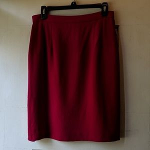Lined midi pencil skirt